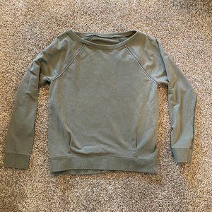 Sage/Khaki Green Crew Neck lululemon Sweater Sz 6